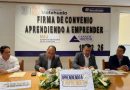 Signan Convenio Canaco y Ayuntamiento “Aprendiendo a Emprender”