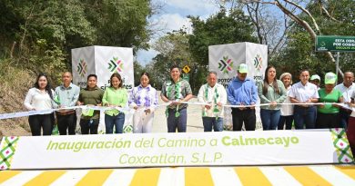 RICARDO GALLARDO CUMPLE EN LA HUASTECA POTOSINA CON ENTREGA DE CAMINO SAN ANDRÉS-CALMECAYO
