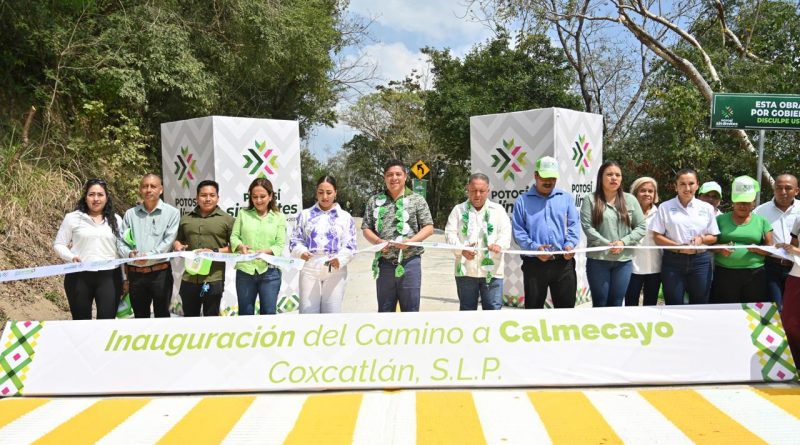 RICARDO GALLARDO CUMPLE EN LA HUASTECA POTOSINA CON ENTREGA DE CAMINO SAN ANDRÉS-CALMECAYO