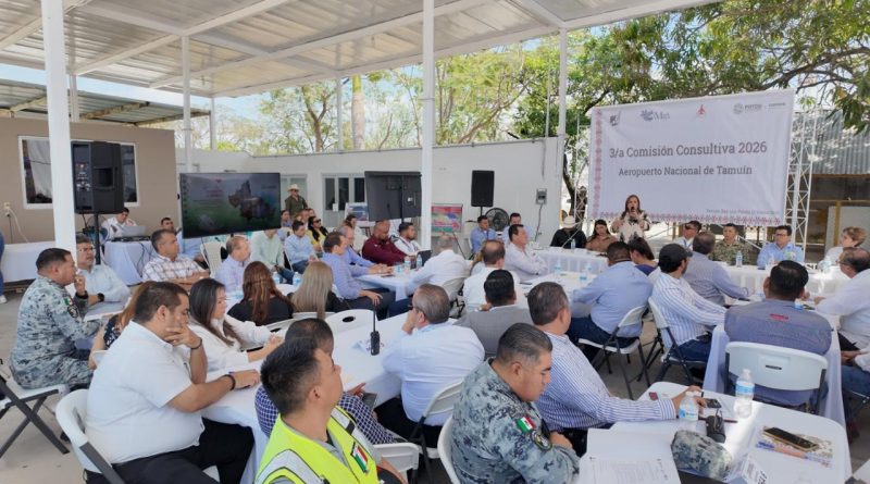 ESTADO IMPULSA COORDINACIÓN PARA FORTALECER EL AEROPUERTO DE TAMUÍN