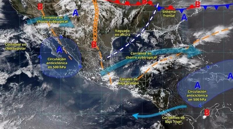 FRENTE FRÍO 41 PROVOCARÁ LLUVIAS INTENSAS EN ESTOS ESTADOS