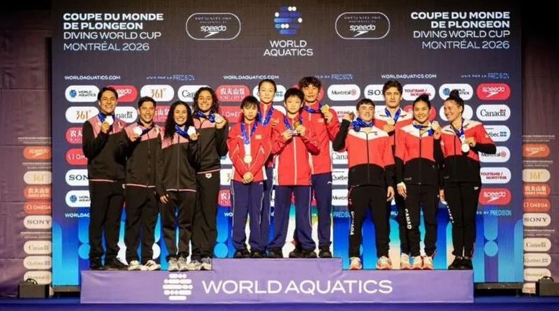 MÉXICO LOGRA MEDALLA DE PLATA EN COPA MUNDIAL DE CLAVADOS EN MONTREAL