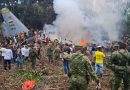 VAN 66 MUERTOS POR ACCIDENTE DE AVIÓN MILITAR EN COLOMBIA