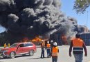 GOBIERNO ESTATAL Y CUERPOS DE RESCATE CONTROLAN INCENDIO EN EJE 130 DE LA ZONA INDUSTRIAL