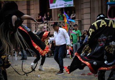 LOS DIABLOS DE LA HUASTECA Y ZONA MEDIA, LLENAN DE VIDA EL CENTRO HISTÓRICO.