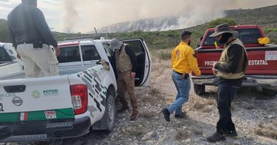 GOBIERNO ESTATAL RESPONDE A INCENDIO EN MATEHUALA