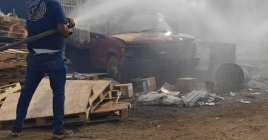 GOBIERNO ESTATAL CONTROLA INCENDIO EN ZONA INDUSTRIAL