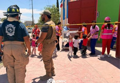 🚨 FORTALECEN CULTURA DE PREVENCIÓN CON SIMULACROS EN INSTANCIAS INFANTILES DE MATEHUALA 🔥👧👦