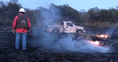 GOBIERNO ESTATAL RESPONDE Y CONTROLA INCENDIO EN TAMUÍN