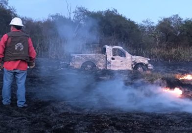 GOBIERNO ESTATAL RESPONDE Y CONTROLA INCENDIO EN TAMUÍN