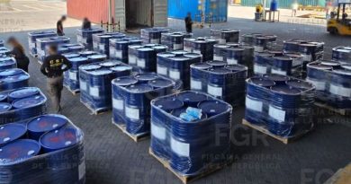 FGR DECOMISA MÁS DE 54 MIL LITROS DE QUÍMICOS PARA DROGAS SINTÉTICAS EN COLIMA