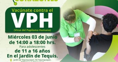 GOBIERNO ESTATAL ACERCA VACUNACIÓN CONTRA EL VIRUS DEL PAPILOMA HUMANO PARA ADOLESCENTES