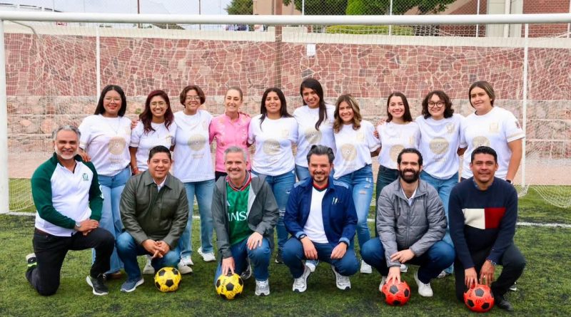 RICARDO GALLARDO Y CLAUDIA SHEINBAUM RESPALDAN AL TALENTO POTOSINO CON EXPERIENCIA MUNDIALISTA