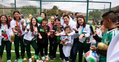 RICARDO GALLARDO Y CLAUDIA SHEINBAUM IMPULSAN INFRAESTRUCTURA DEPORTIVA EN SANTA MARÍA DEL RÍO