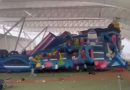 FUERTES RÁFAGAS DE VIENTO LEVANTAN INFLABLE CON NIÑOS EN TORREÓN Y DEJAN VARIOS LESIONADOS