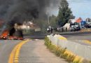 MANIFESTANTES BLOQUEAN LA CARRETERA CELAYA-JUVENTINO ROSAS TRAS MUERTE DE ADOLESCENTE