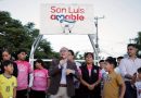 Entrega Alcalde Galindo nueva cancha multifuncional y premia a campeones de GolPara