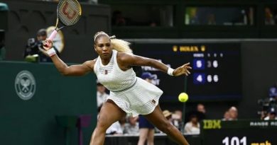 SERENA WILLIAMS CAE CON ORGULLO EN WIMBLEDON