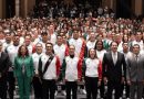 SHEINBAUM LIDERA ABANDERAMIENTO DE MÉXICO PARA LOS CENTROAMERICANOS