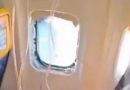 VENTANA DE AVIÓN SE DESPRENDE EN PLENO VUELO Y POR POCO SUCCIONA A UN PASAJERO