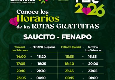 GOBIERNO ESTATAL FACILITA TRASLADO GRATUITO A LA FENAPO 2026