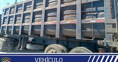 En Zona Industrial, Policía de la Capital recupera plataforma y Dolly con reporte de robo
