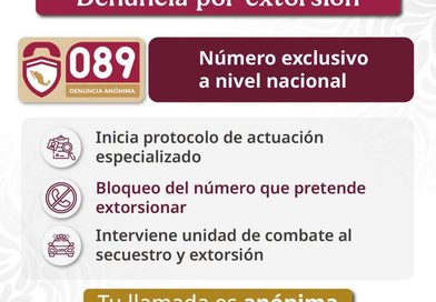 Denuncia Oportuna Frusta 88.6% de los Intentos de Extorsión
