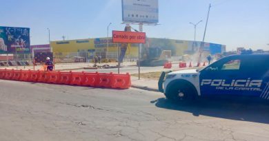 Policía Vial de la Capital coordina dispositivo vial por obras en el bulevar Jacobo Payán Latuff