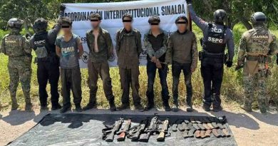 LOCALIZAN CAMPAMENTO CRIMINAL EN SINALOA; OPERATIVO DEJA OCHO PERSONAS DETENIDAS