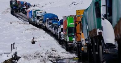 NEVADAS DEJAN A BOLIVIA BAJO LA NIEVE