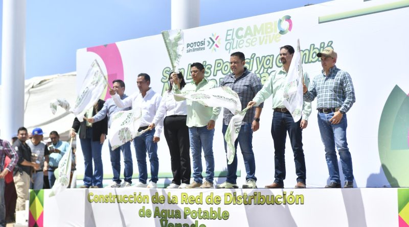 EL GOBERNADOR RICARDO GALLARDO LLEVA MÁS INFRAESTRUCTURA HÍDRICA Y URBANA A VENADO