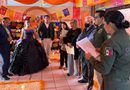 GOBIERNO DEL ESTADO HONRA A ELEMENTOS DE SEGURIDAD CON ALTARES MONUMENTALES DE DÍA DE MUERTOS