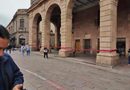 Gobierno de la Capital realiza trabajos preventivos en la parte exterior del Palacio Municipal